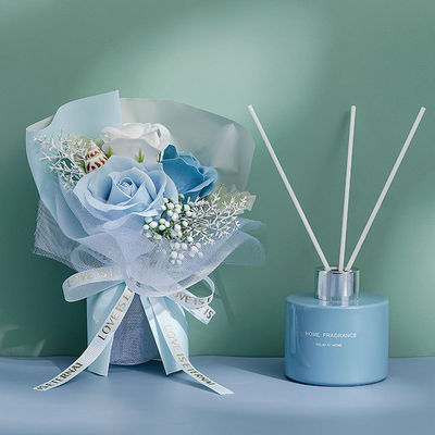 Des Geruch-Stock-Blumen-Glas-Flaschen-desodorierenden Mittels des ätherischen Öls Lufterfrischer Reed Diffuser