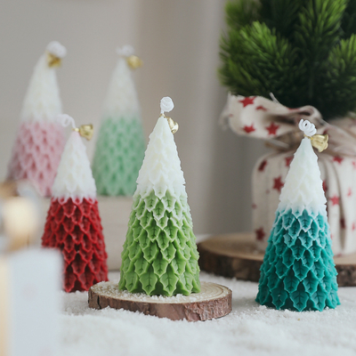 AROMA-AUSGANGSgroßhandelsluxusweihnachtsbaum-Form-Neuheits-Sojabohnenöl-Wachs-duftende Kerze