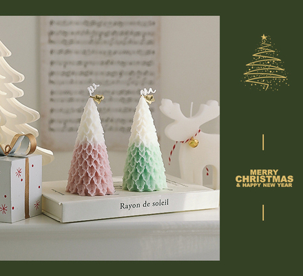AROMA-AUSGANGSgroßhandelsluxusweihnachtsbaum-Form-Neuheits-Sojabohnenöl-Wachs-duftende Kerze