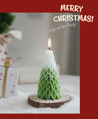 AROMA-AUSGANGSgroßhandelsluxusweihnachtsbaum-Form-Neuheits-Sojabohnenöl-Wachs-duftende Kerze