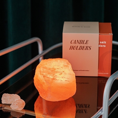 Kerzen-Halter Aromatherapie-Crystal Stone Rock Lamp Sets 4 Tealight für Hochzeit