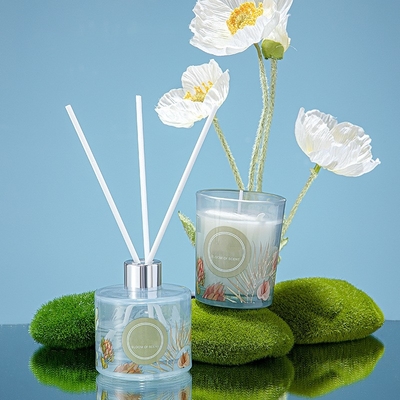 Hochzeitsfest bunter Geschenk-Satz 60g 50ml Pinecone Reed Diffuser Scented Candle Jar