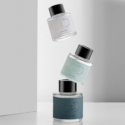 Glas-Flaschen-Lufterfrischer-Auto-Diffusor der Aromatherapie-50ml mit Silikon-nicht Läufer