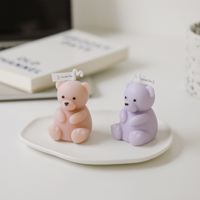 Geburtstag Handcraft Dekoration handgemachten Teddy Bear Shaped Candle Scented