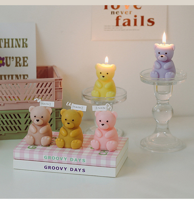 Geburtstag Handcraft Dekoration handgemachten Teddy Bear Shaped Candle Scented