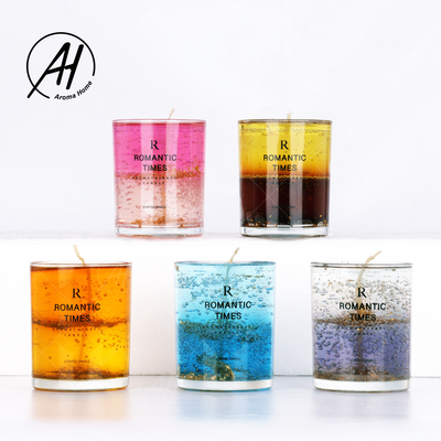 Populäre Art kundengebundene Aromatherapie-Geschenkbox-wirkliche Blume Jelly Cup Wax
