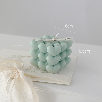 Neues Jahr-Liebes-Zauberwürfel-Kerze DIY roch geometrisches Aromatherapie-Geschenk