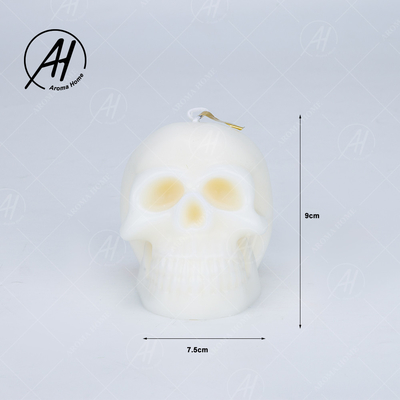 Halloween roch Luxusschädel-geformte Handwerks-Sojabohnenöl-Wachs-Kerzen-dekoratives Geschenk