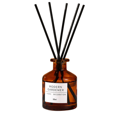 Kundengebundenes Glas füllt Inneneinrichtungs-Hotel riechen Reed Diffuser 50ML ab