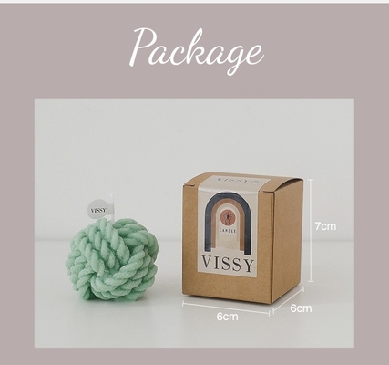 AROMA-AUSGANGSspinnen kundenspezifischer Woolen Ball-Entwurf grobe Wollball-Kerzen-Aromatherapie