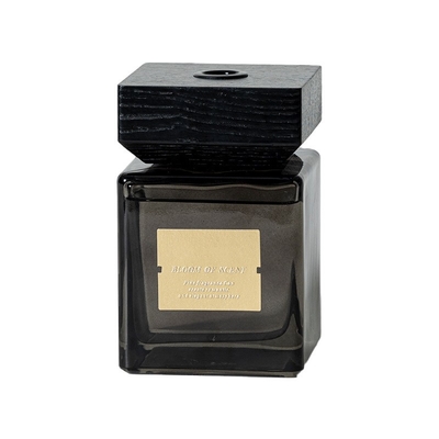 Quadrat-Luxusschwarzglas-Ausgangsduft Reed Diffuser 500ml für Feiertag