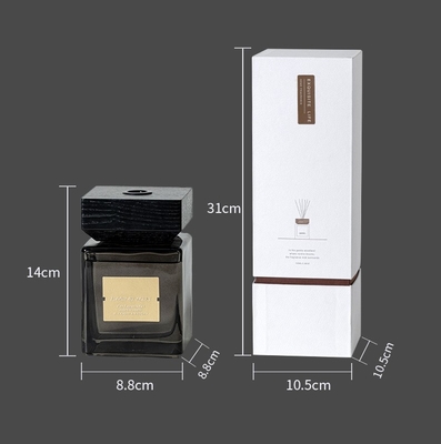 West-Moss Air Fragrance Wood Cover-Quadrat-Flaschen-Feuer-freies Aromatherapie-ätherisches Öl
