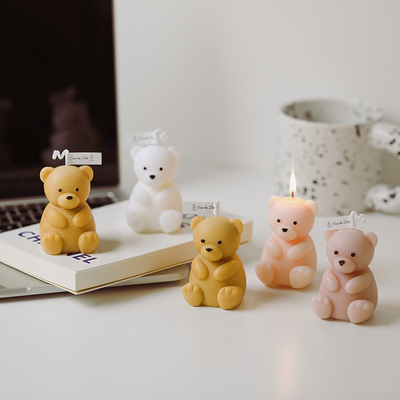 AROMA-HAUS DIY netter Teddy Bear Shaped Scented Candle fertigte besonders an