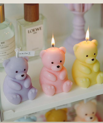 AROMA-HAUS DIY netter Teddy Bear Shaped Scented Candle fertigte besonders an