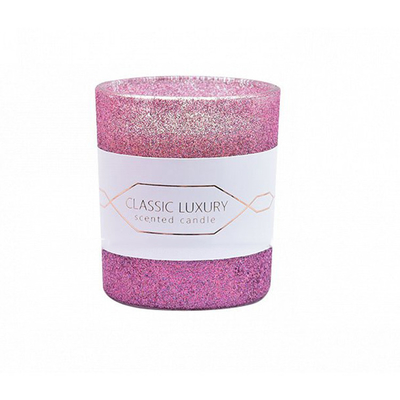 Soem-Lavendel und Sage Votive Aroma Home Candle im Goldrosa-Schwarzen Mercury Glass