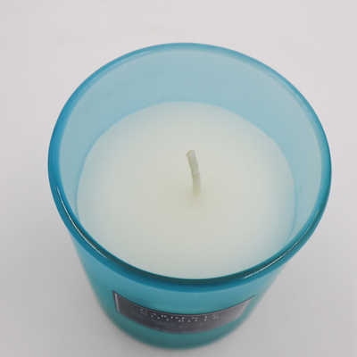 Freundliches Capri blaues Sojabohnenöl-duftende Kerze Eco in Rosemary Lavender Smell