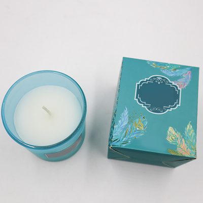 Freundliches Capri blaues Sojabohnenöl-duftende Kerze Eco in Rosemary Lavender Smell