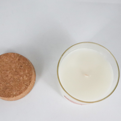 Eukalyptus-natürliches Wachs der Pfefferminz-8oz roch Kerzen mit Cork Lid