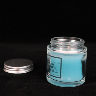 12-Unze-leuchtet selbst gemachtes blaues Glasstau-Glas den Lavendel durch, der für Schlafzimmerbadezimmer gerochen wird