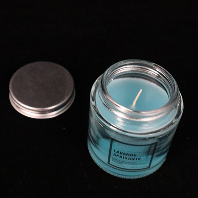 12-Unze-leuchtet selbst gemachtes blaues Glasstau-Glas den Lavendel durch, der für Schlafzimmerbadezimmer gerochen wird