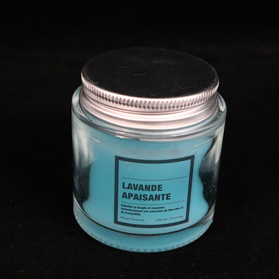 12-Unze-leuchtet selbst gemachtes blaues Glasstau-Glas den Lavendel durch, der für Schlafzimmerbadezimmer gerochen wird