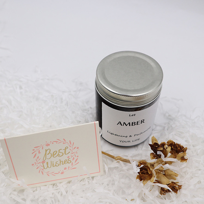 Kerze ODM Amber Glass Canning Mason Jar für Aromatherapie-Fokus