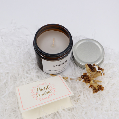 Kerze ODM Amber Glass Canning Mason Jar für Aromatherapie-Fokus