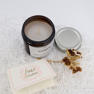 Kerze ODM Amber Glass Canning Mason Jar für Aromatherapie-Fokus
