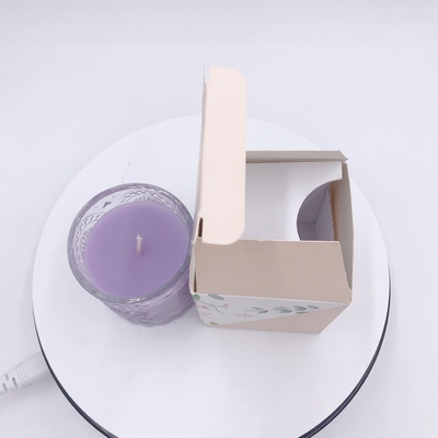 Aroma-Ausgangskerze ätherischen Öls SGS organische purpurrote mit Geschenkbox 120g