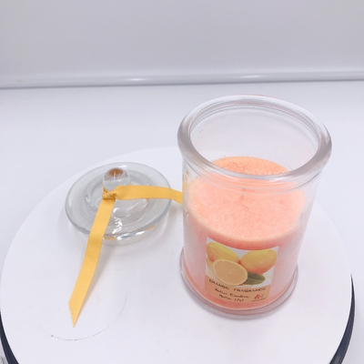 Roch organisches orange Sojabohnenöl-Wachs Soems Mason Jar Candle für Schlaf