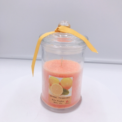Roch organisches orange Sojabohnenöl-Wachs Soems Mason Jar Candle für Schlaf