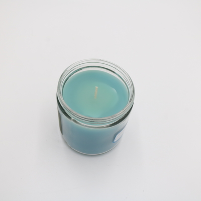 Aroma-Ausgangstherapeutisches blaues Glasgefäß roch Kerze 3 Unze für Aromatherapie
