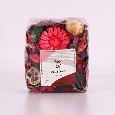 Kundengebundenes handgemachtes duftendes Aroma-Trockenblumengesteck sackt Sommer-Feder 130g ein
