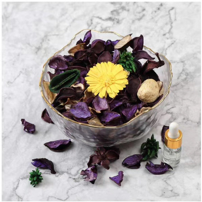 Handgemachtes getrocknetes Blumenblätter duftendes Aroma-Trockenblumengesteck-Kissen sackt 90g ein