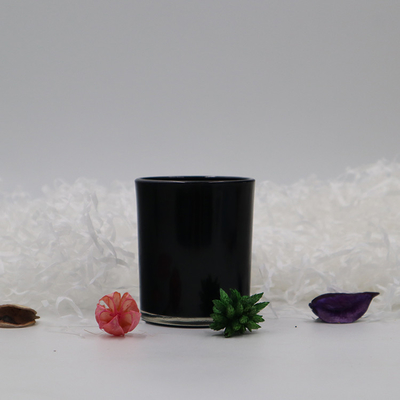 Leere Schwarzglas Tealight-Kerzen-Halter-Votive Schalen 6.2x7.3 für Kirche