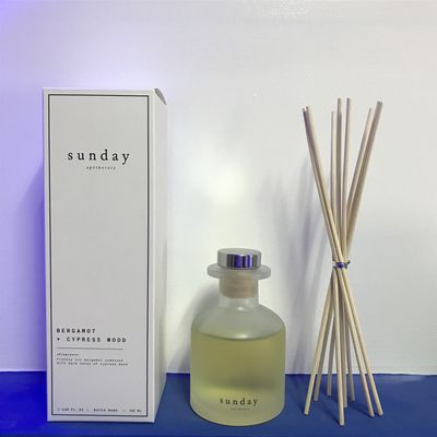 Lavendel-Geruch-Luxusgeschenk Aroma-Reed Diffusers 126ml eingestellt mit Splitter-Deckel