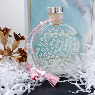 Luxusgeschenk Aroma-Reed Diffusers 130ml eingestellt mit rosa Knoten und steifem Kasten