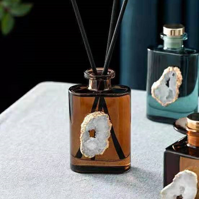 Luxusgeschenk Aroma-Reed Diffusers 180ml Brown stellte mit weißer Shell Decoration ein