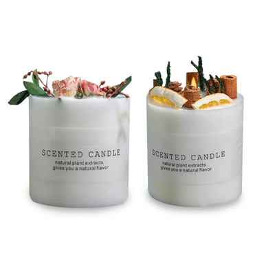 Msds-Sojabohnenöl-duftende Blumenblatt-Aromatherapie-Trockenblume-Kerzen-Geschenk-Sätze 5oz
