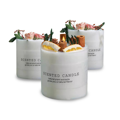 Msds-Sojabohnenöl-duftende Blumenblatt-Aromatherapie-Trockenblume-Kerzen-Geschenk-Sätze 5oz