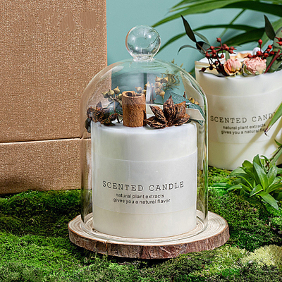 ODM-Aromatherapie-Entspannungs-Glas-Aroma roch Kerzen-Teakwood und Tabak
