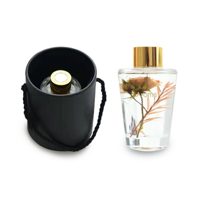 Amber Patchouli Glass Reed Diffuser Mini Reed Diffuser For Bathroom