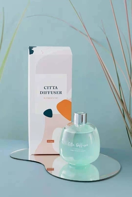 Kundenspezifischer weißer Blumen-Bambus Aroma-Reed Diffuser Gift Sets 200ml Cocodor