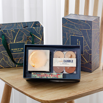 stellte dekorative Badezimmer 4pk Tealight-Diffusor-Kerze Hauptgeruch-Geschenk-Satz ein