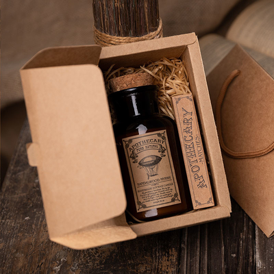 Retro- Flaschen-Cork Scented Aroma Therapy Candles-grüne Minze und Eukalyptus-Kerze