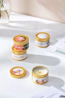 Aroma roch Woodwick Tin Can Candle Gold Black für Reise
