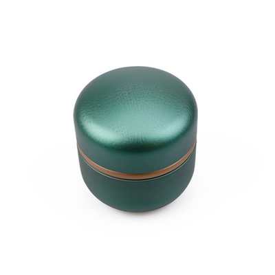 Runde ODM 6 Unze Tin Container Candle Red Green mit Kaffeebohne