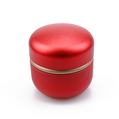 Runde ODM 6 Unze Tin Container Candle Red Green mit Kaffeebohne