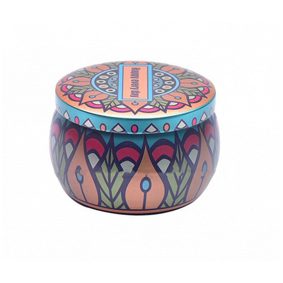 Einzigartige kleine Aluminium-Tin Can Candle With Stone-Dekoration 120g