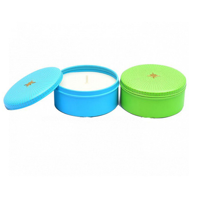 Aluminiummetall Mini Tin Candles For Votive Tealight 3oz des duftenden Sojabohnenöl-Wachses
